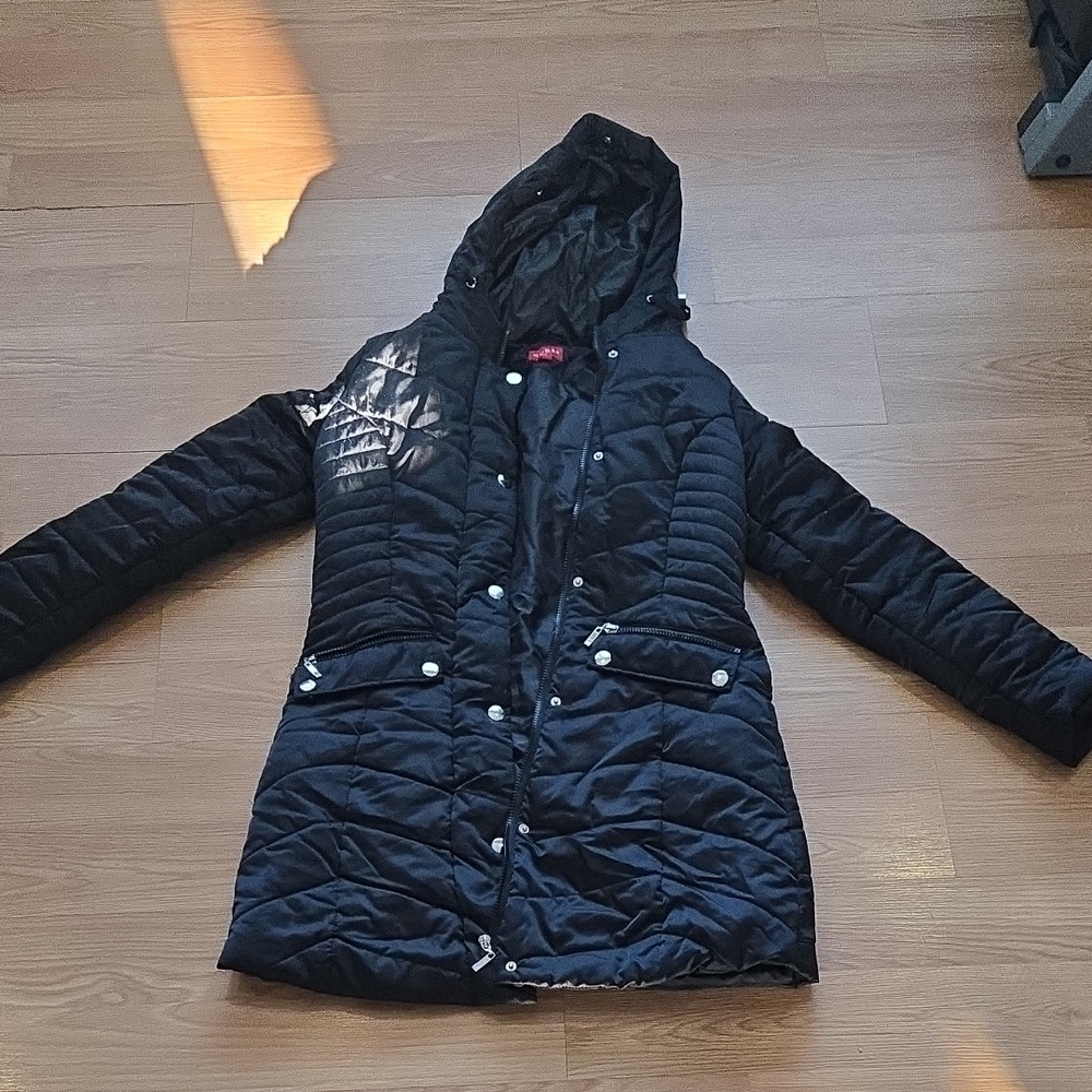 Guess Women's Black Quilted Jacket